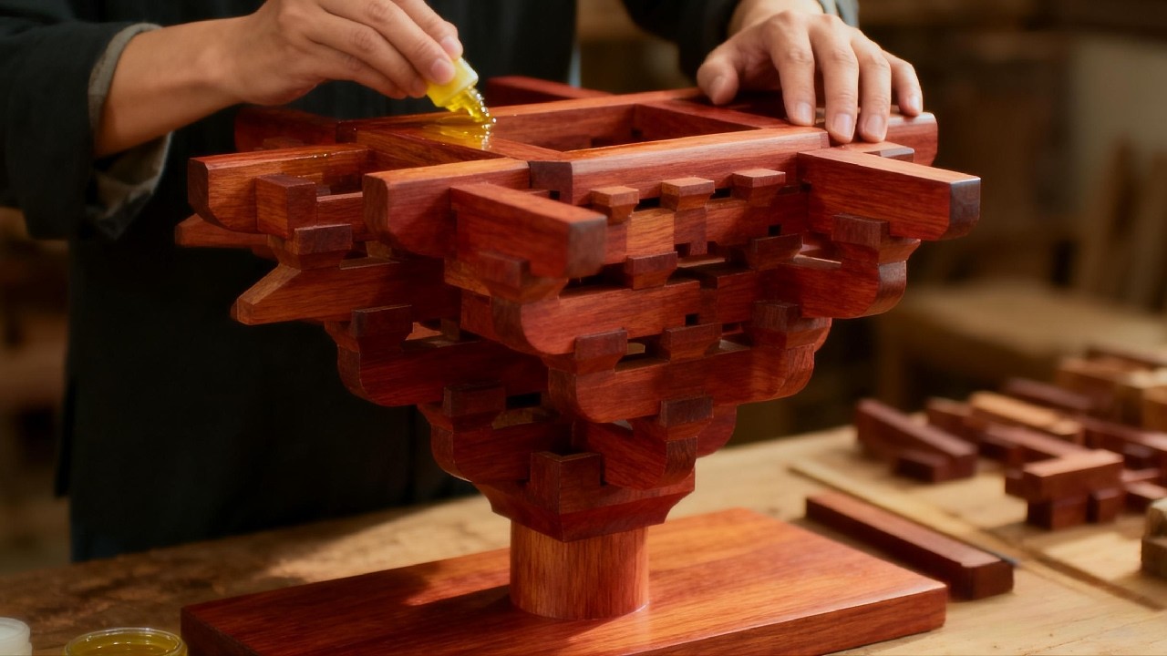 84 wooden blocks form ancient architecture's key load-bearing structure