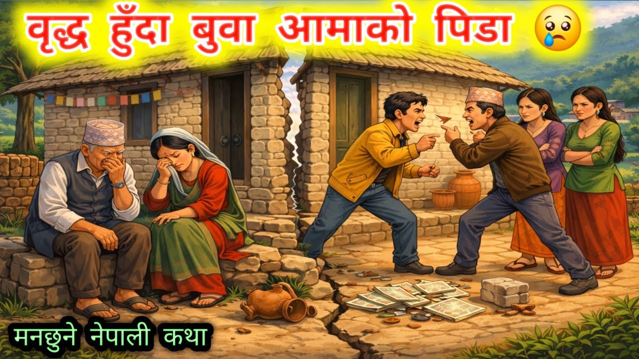 जब घर बाँडियो… बुबा–आमाको मुटु टुट्यो! | नेपाली मनछुने लोक कथा 😭 | Nepali Lok Katha