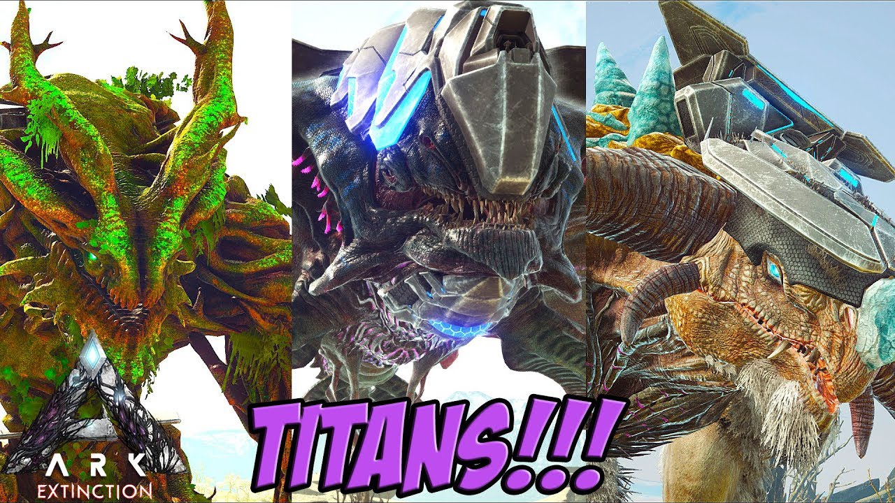 OS INCRIVEIS TITANS DO ARK EXTINCTION!!! - PARTE 02