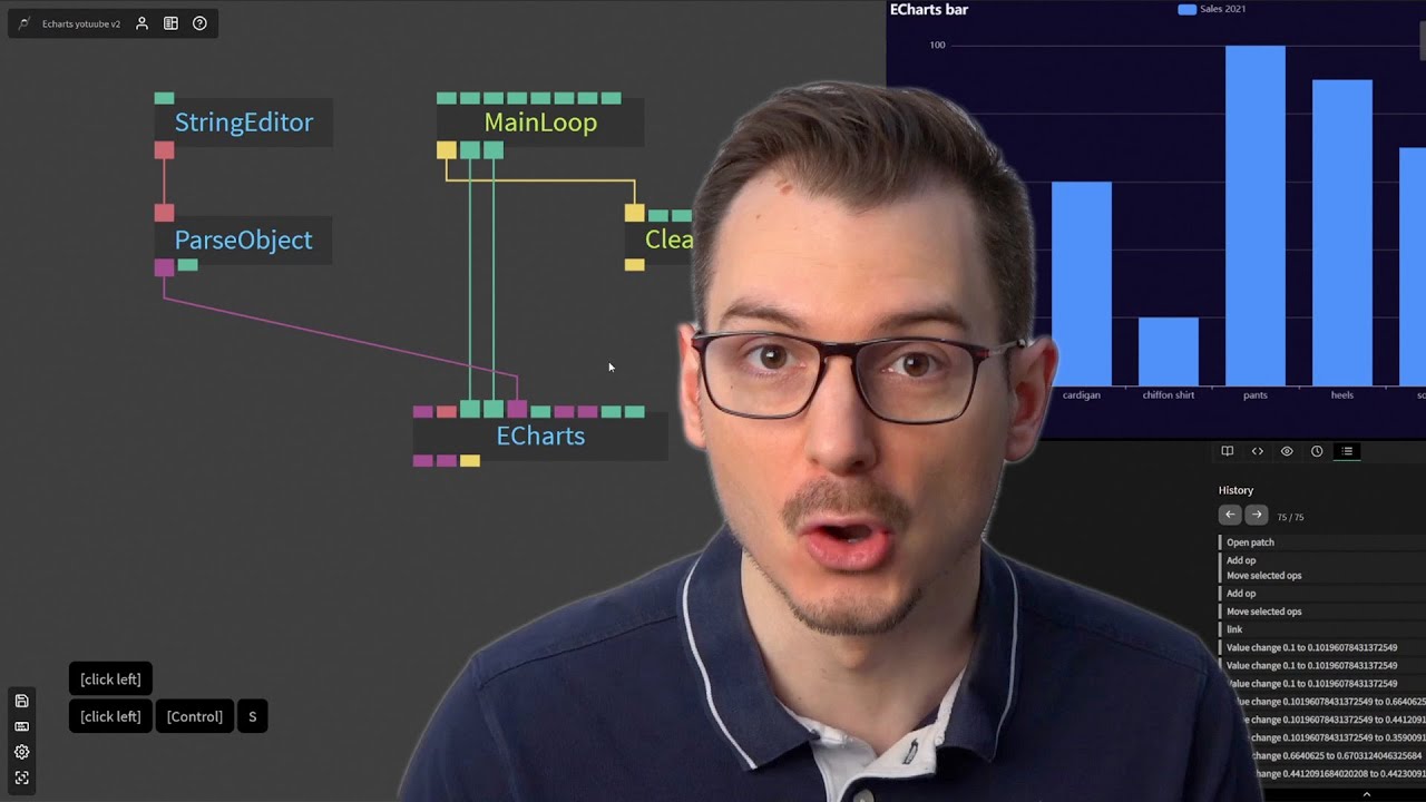 Fast and easy data visualization with Cables.gl and Apache ECharts