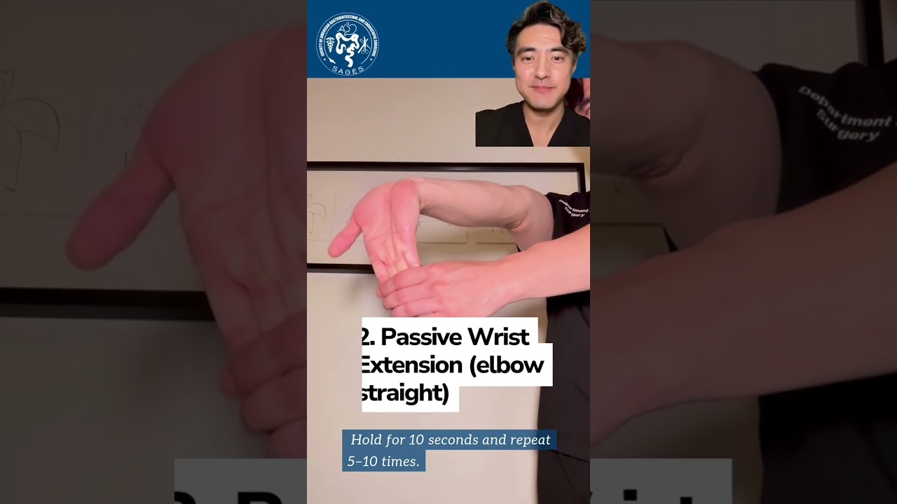 Hand Stretches from the SAGES Ergonomic Task Force