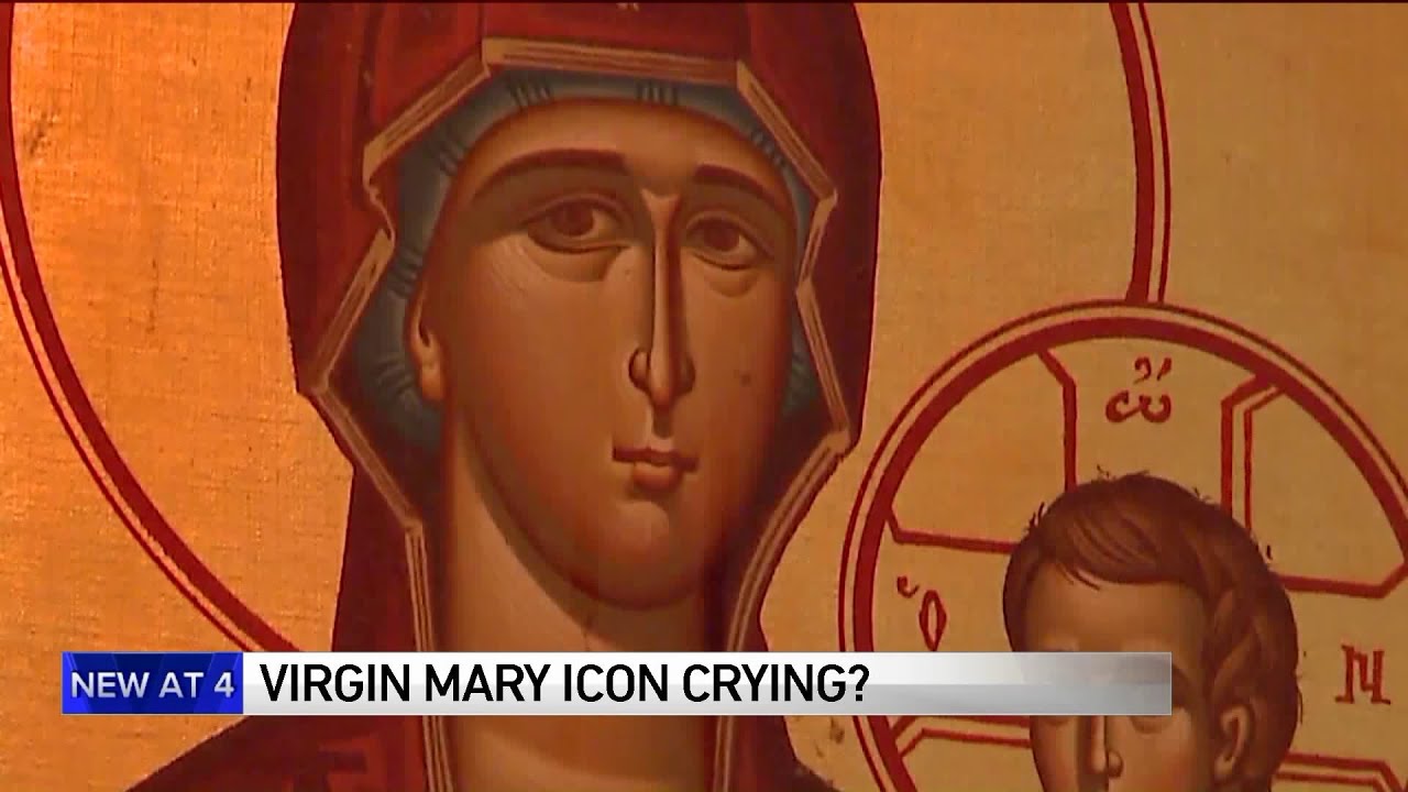 Worshippers say weeping Virgin Mary is a `miracle`