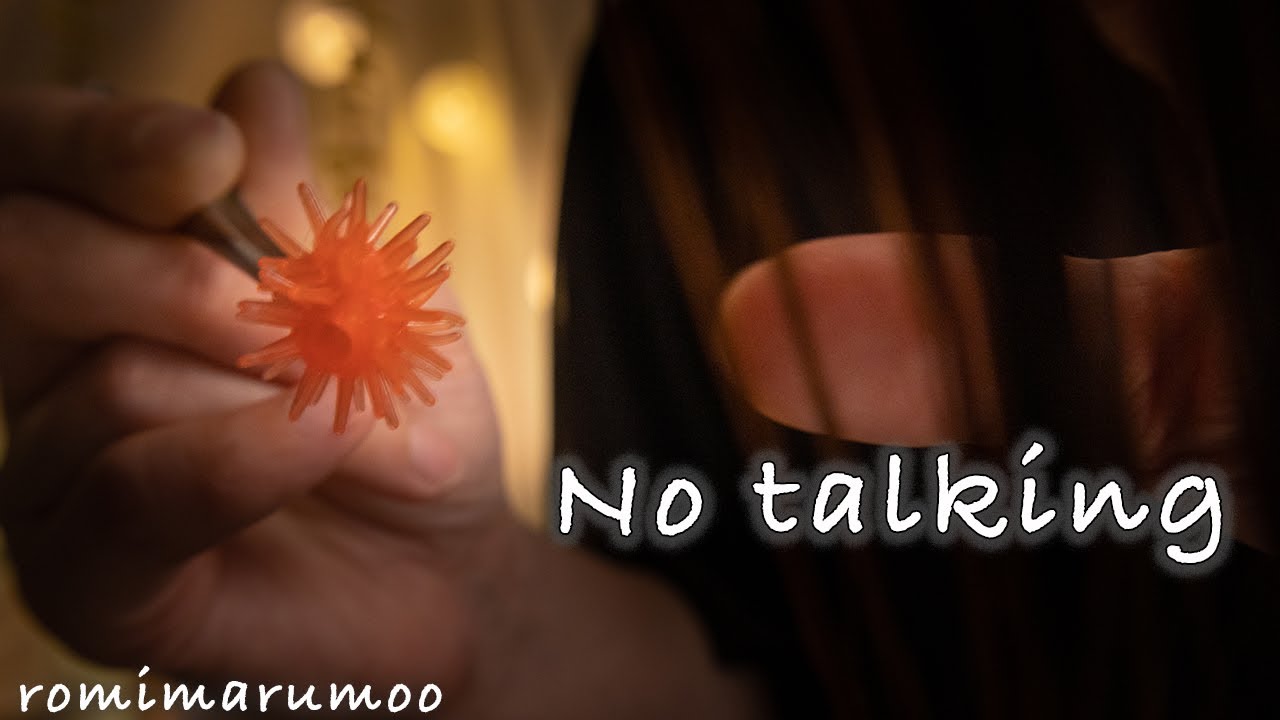 【ASMR 無言 ロールプレイ】髪の毛にゴミついてるよ？ (notalking)ヘッドマッサージ/ヘアブラッシング/睡眠 #asmr #roleplay #sleep