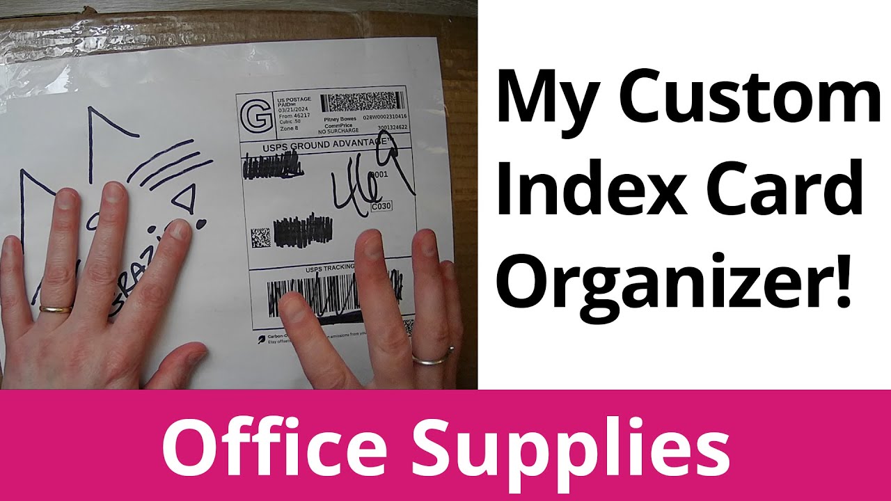 Custom Index Card Organizer Unboxing #officesupplies #officesupply #indexcards  | ShannonMedisky.com