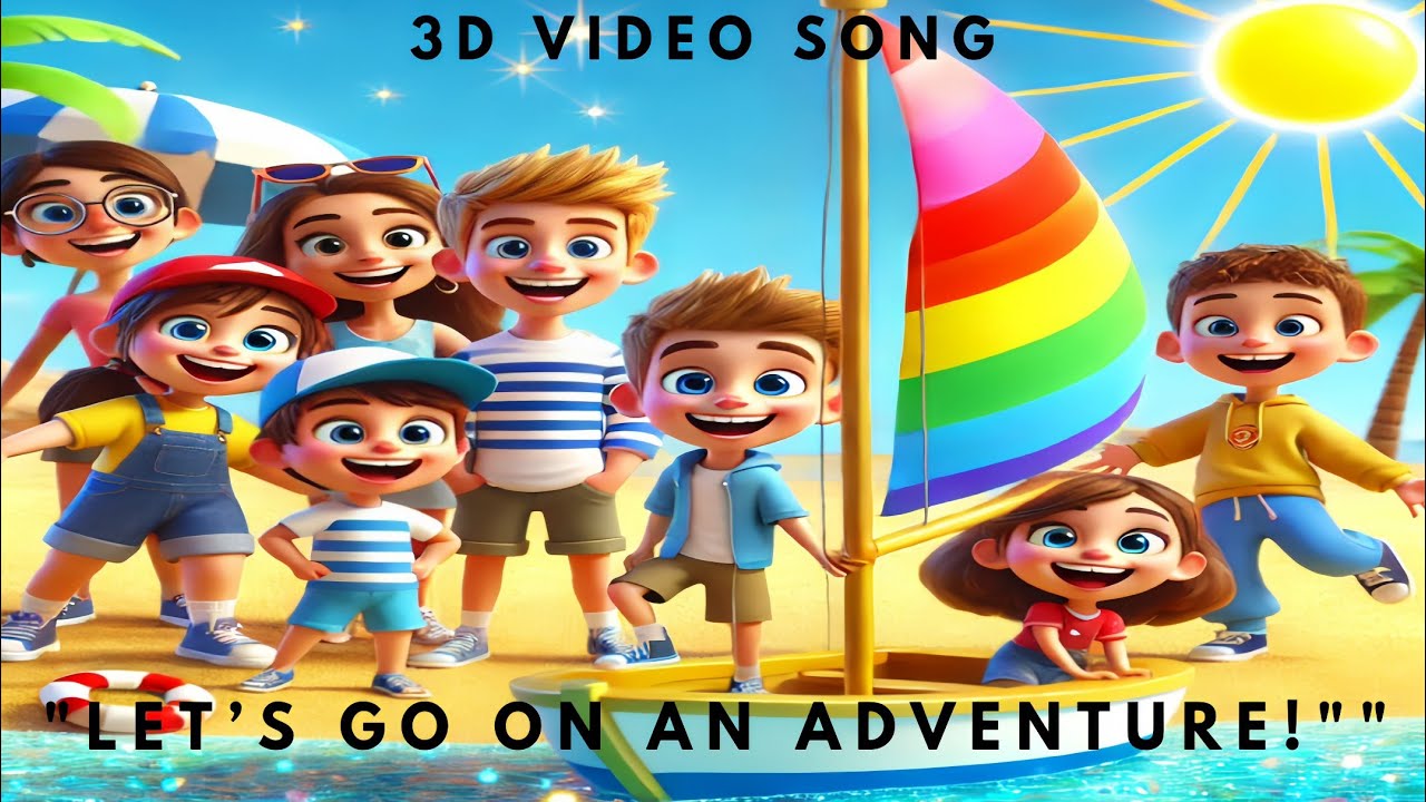 Let’s Go on an Adventure! | Fun Kids Song | 3D Animation🎵🎶🤩😍