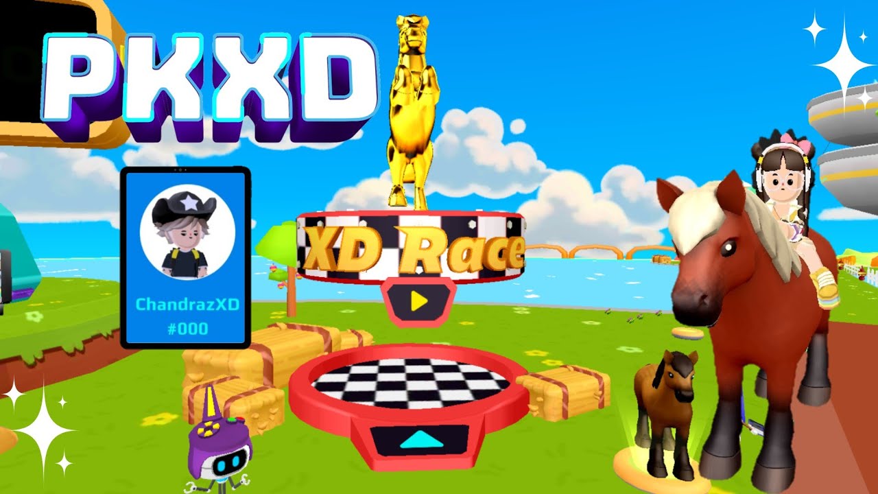 Bermain Mini Game Balapa Kuda Di PK XD Sama @Chandrazxd000 || #pkxd #race #pkxdcreator #pkxdgame 