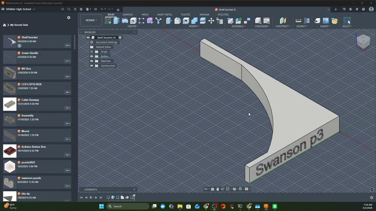 Fusion Export part and slicing