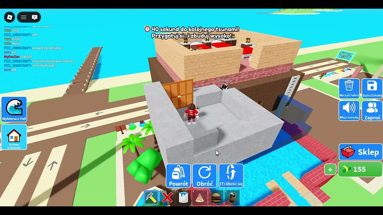 BUDUJEMY SCHRON BY PRZETRWAĆ TSUNAMI! PART 1