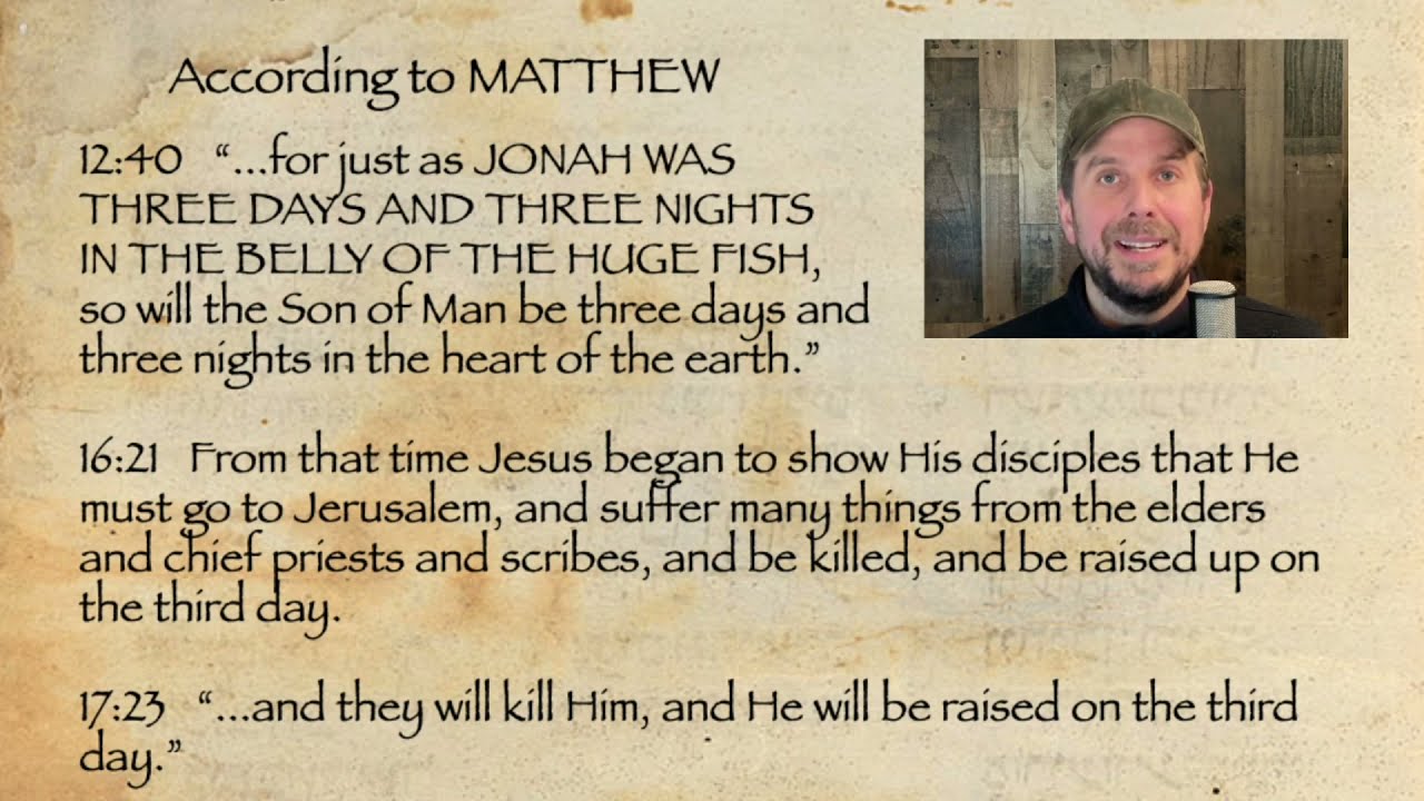 Three Days and Three Nights in the Heart of the Earth (Matthew 12:40)