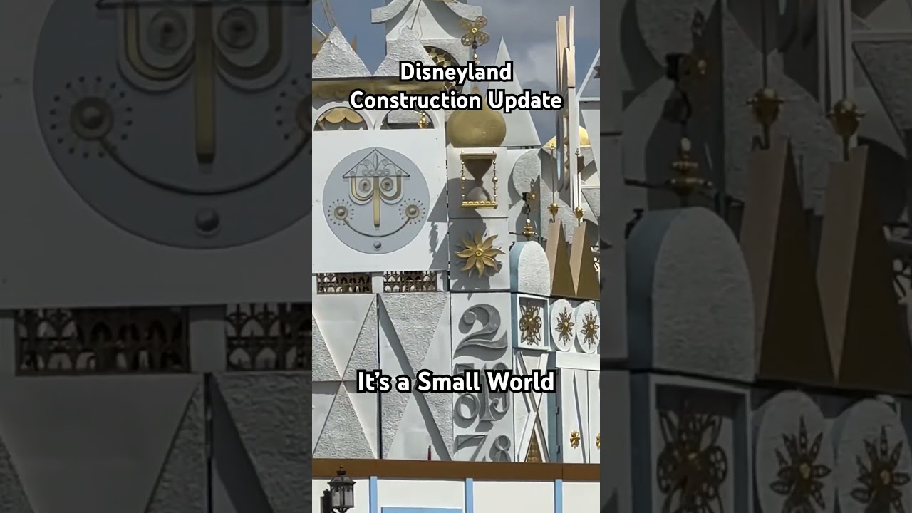 Clock MISSING during Its a Small World Construction at Disneyland (04/2025)