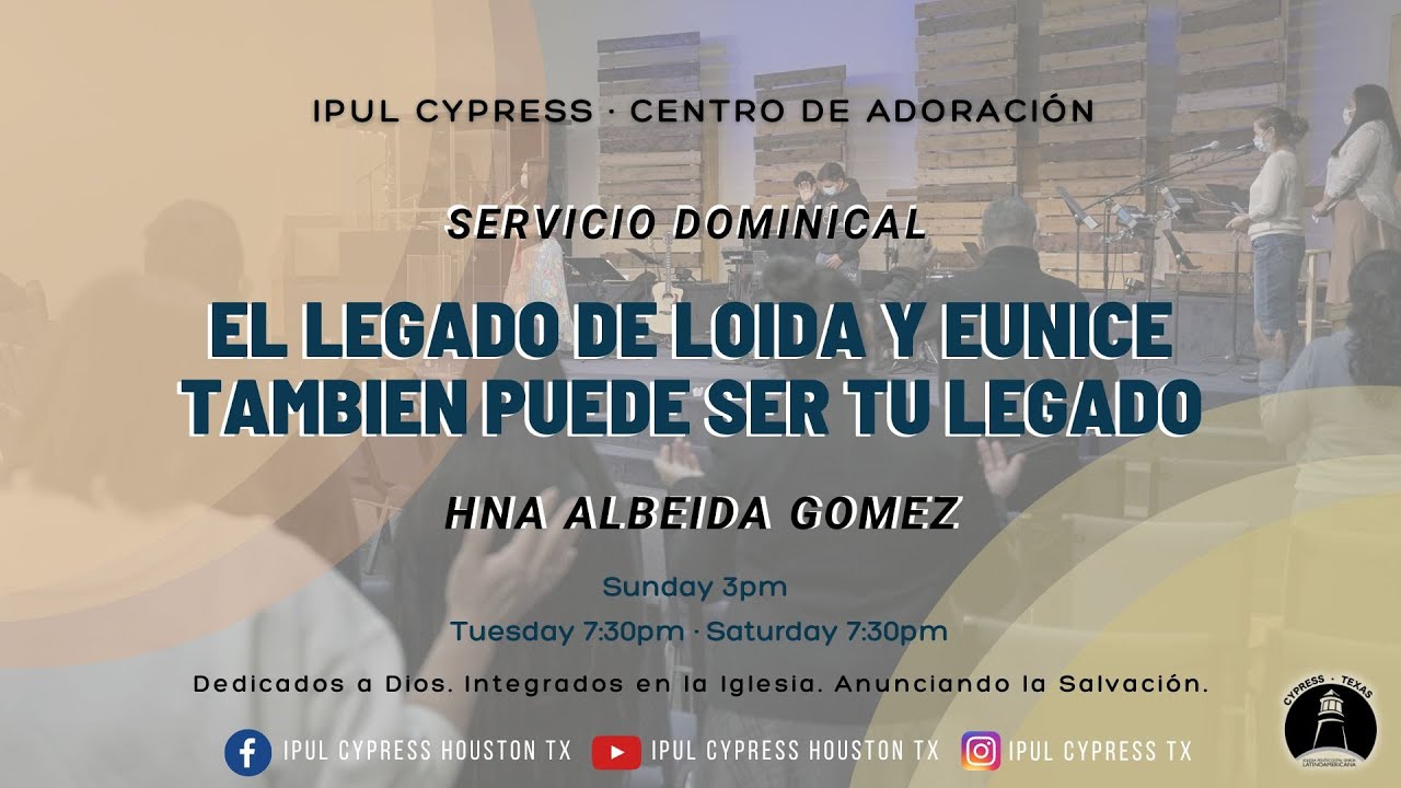 EL LEGADO DE LOIDA Y EUNICE TAMBIEN PUEDE SER TU LEGADO - HNA. ALBEIDA GOMEZ