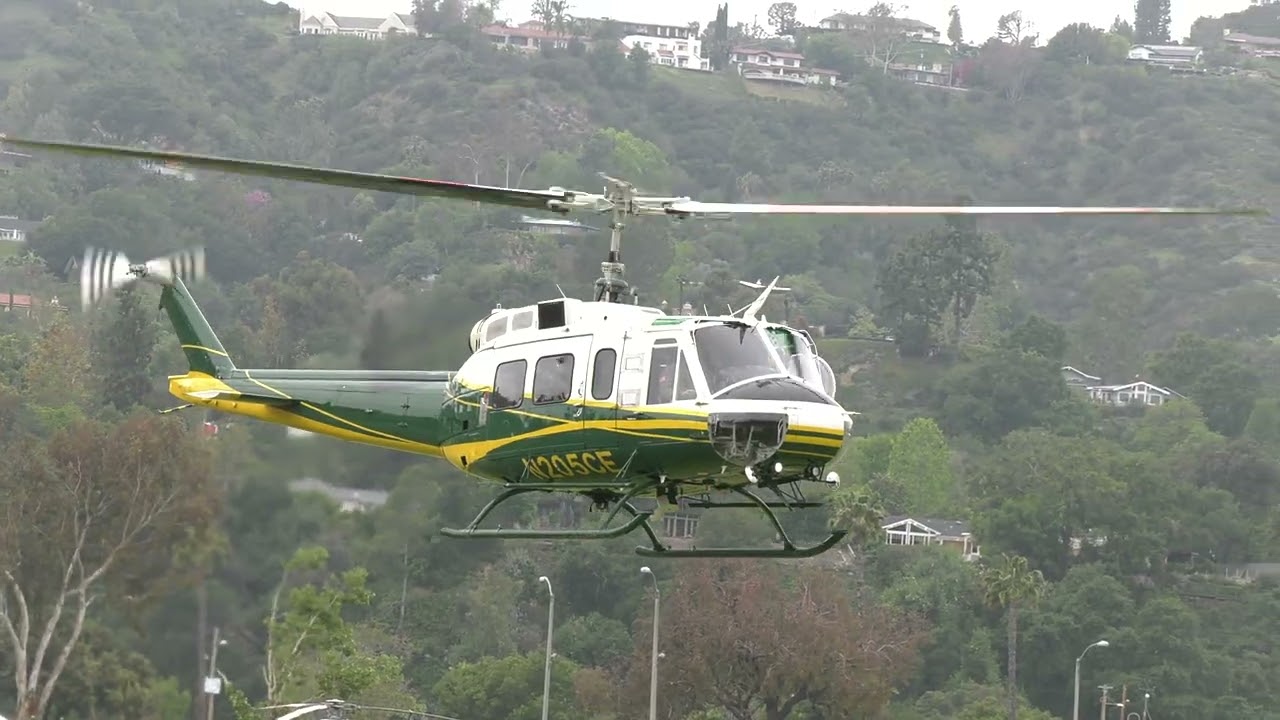 Bell 205 Helicopter Landing