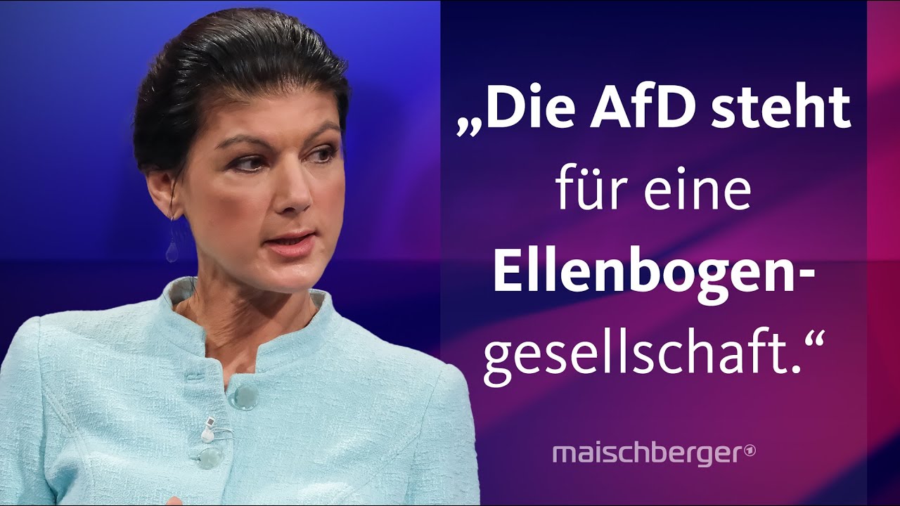 Sahra Wagenknecht und Alice Weidel diskutieren: Welche Pläne haben BSW und AfD? | maischberger