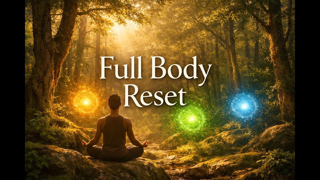 1 Hour Full Body Reset ✨ 136.1 Hz + 432 Hz + 528 Hz (Binaural Beats)