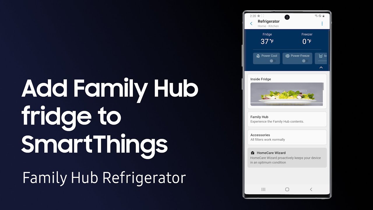 How to connect your Family Hub fridge to SmartThings | Samsung US