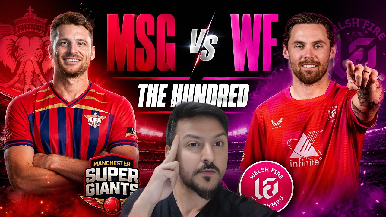 WF vs MSG LIVE | Welsh Fire vs Manchester Super Giants | The Hundred iNTENSE Watch Along 🔥& Preview