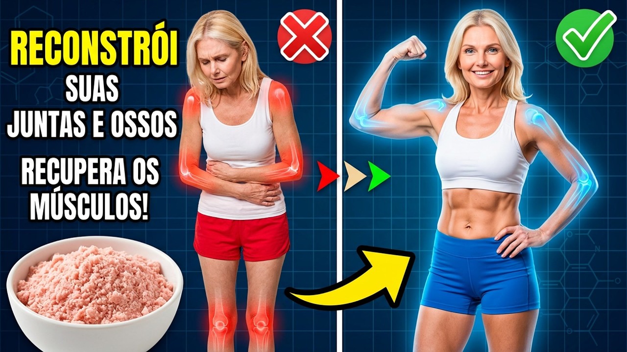 Mais de 60 Anos? MINGAU QUE RECONSTRÓI MÚSCULOS, OSSOS E ARTICULAÇÕES! MATA A SARCOPENIA!