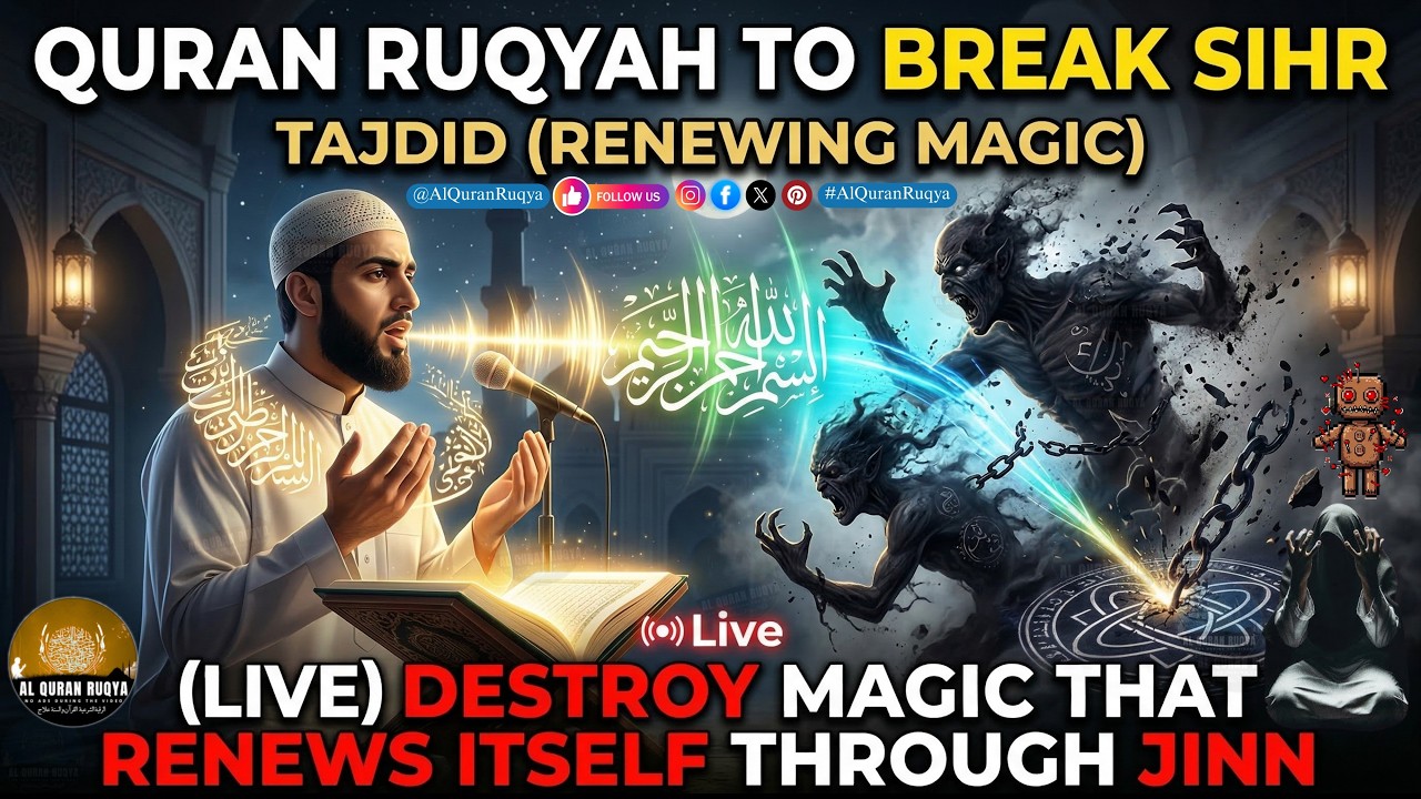 Quran Ruqyah to Break Sihr at Tajdid (RENEWING MAGIC) Destroy Magic That Renews Itself Through Jinn