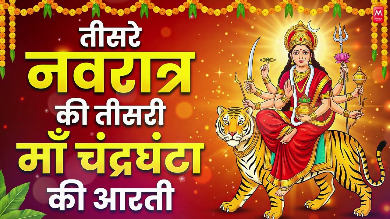 तीसरा नवरात्रा स्पेशल 2026 - माँ चंद्रघंटा की आरती Chandraghanta Mata Ki Arti - Navratri Day 3 Arti