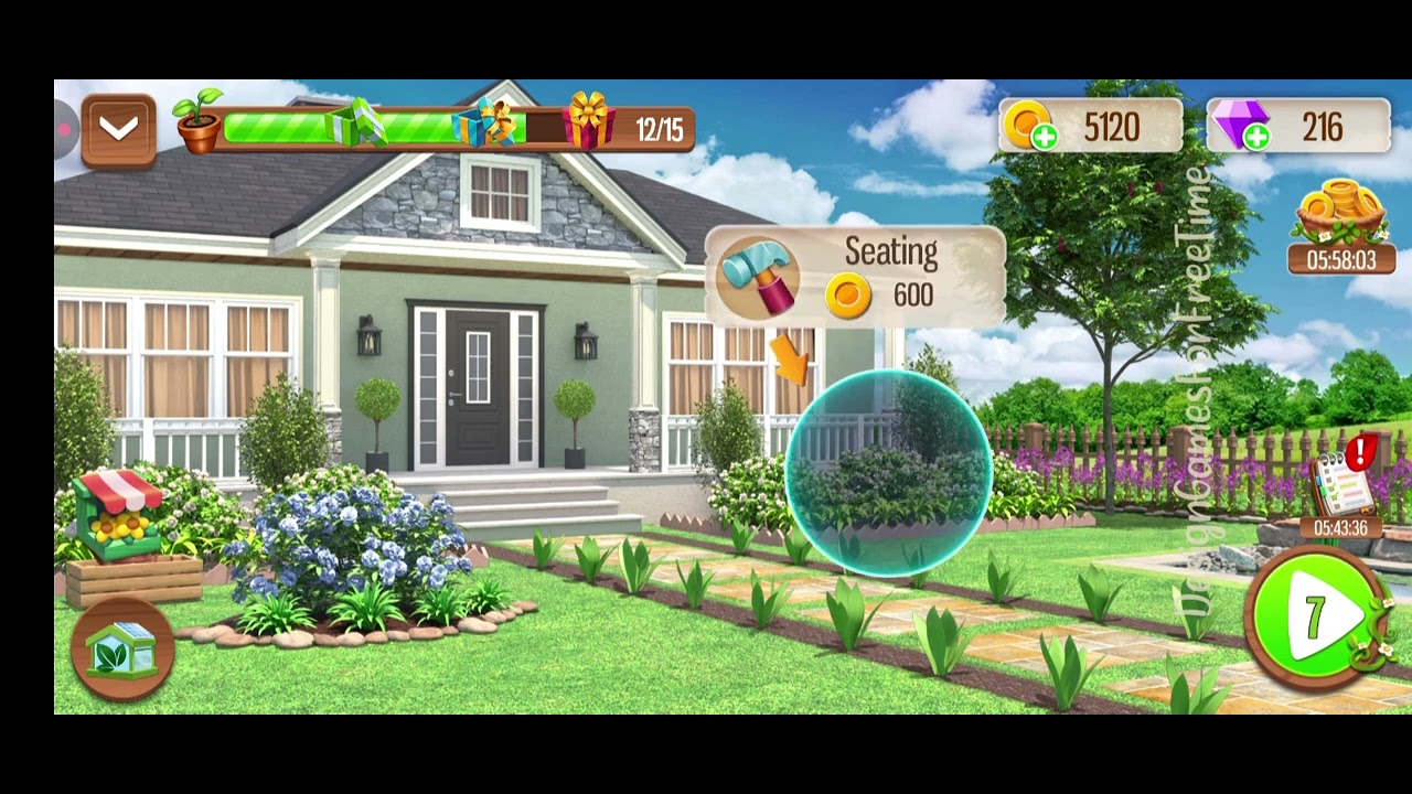 Landscape Design:My Joy Garden - Level 6 gameplay wordsearch brain puzzle design decor build game