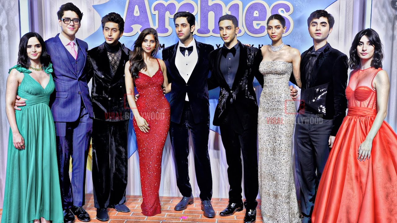 The Archies walking The Redcarpet on their Debut Movie | Suhana Khan, Khushi, Agastya and more