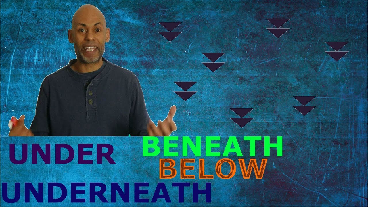 Como diferenciar entre BELOW, UNDER, UNDERNEATH y BENEATH en el ingles.