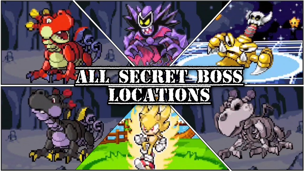 ALL BOSS LOCATIONS IN SUPER MARIOMON 1.3