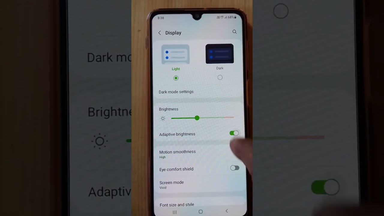 #Adaptive brightness 🌞 #howto turn it #shorts #samsung #galaxyf22 #shorts 😍