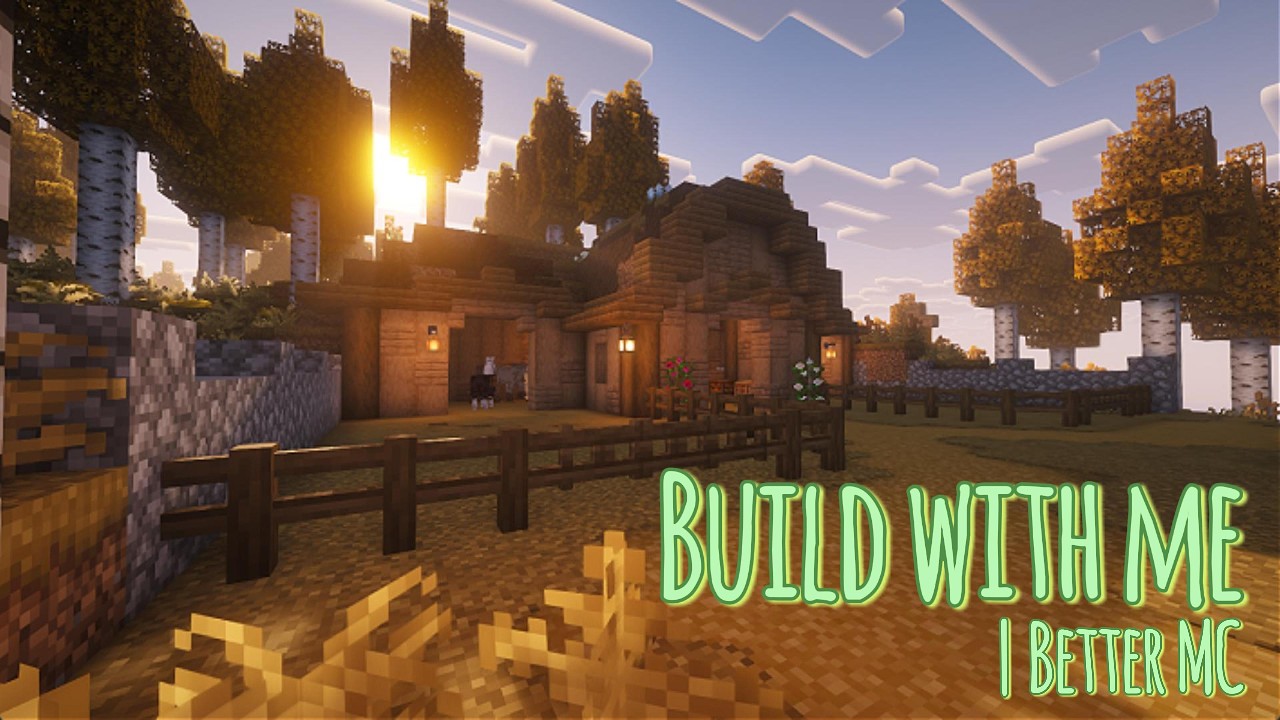 Cozy Better MC Barn Build Episode | Relaxing Minecraft Building