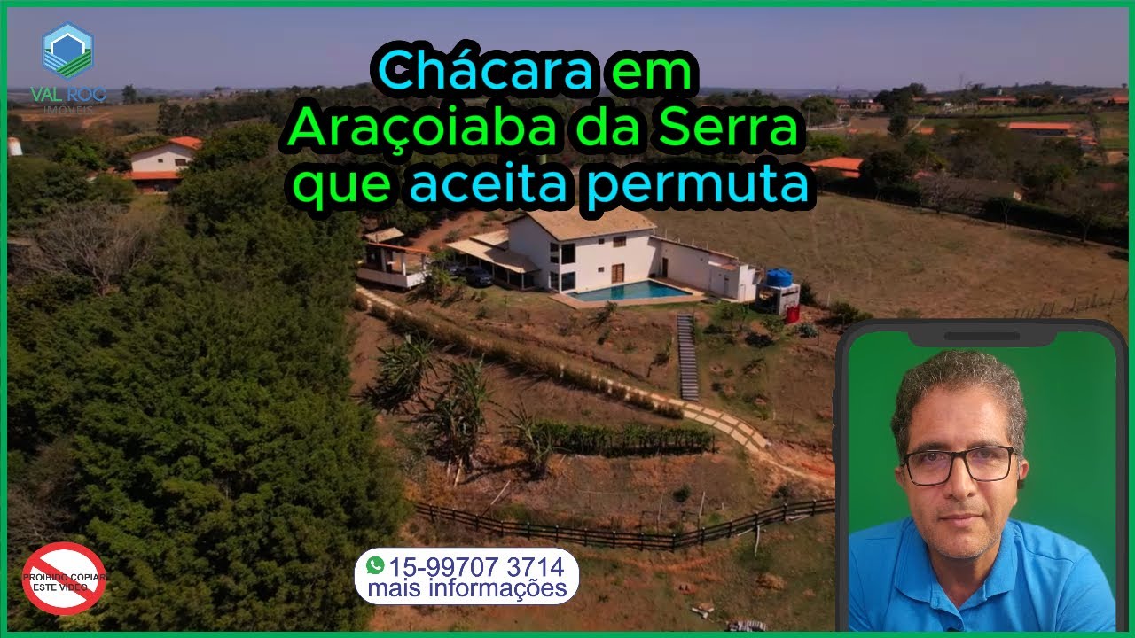 Chacara em Araçoiaba da Serra aceita permuta (valor no video)