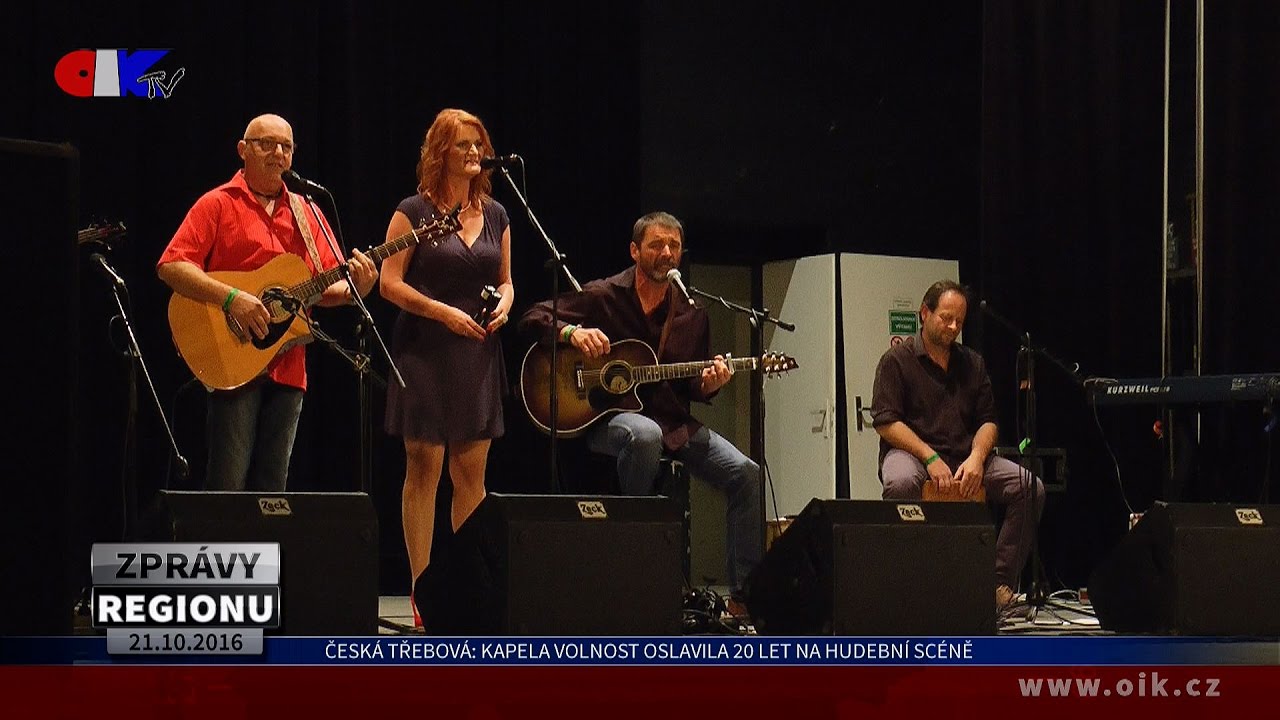 Česk&aacute; Třebov&aacute;: Kapela Volnost oslavila 20 let na hudebn&iacute; sc&eacute;ně