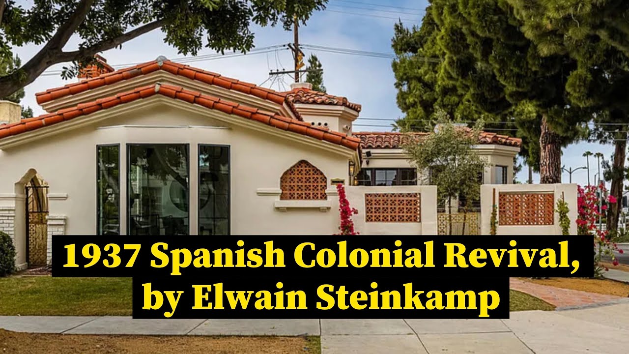 1937 Spanish Colonial Revival by Elwain Steinkamp in Leimert Park