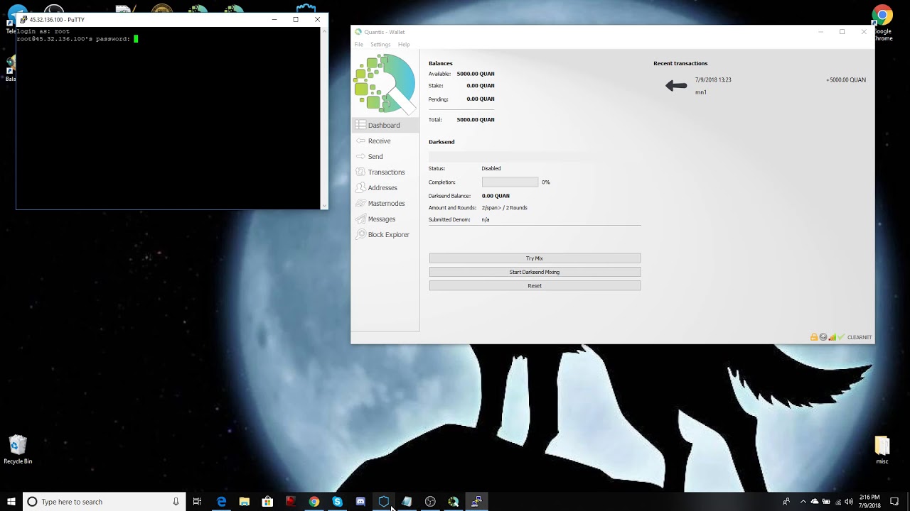 How to set up a Masternode for beginners. Quantis Coin.