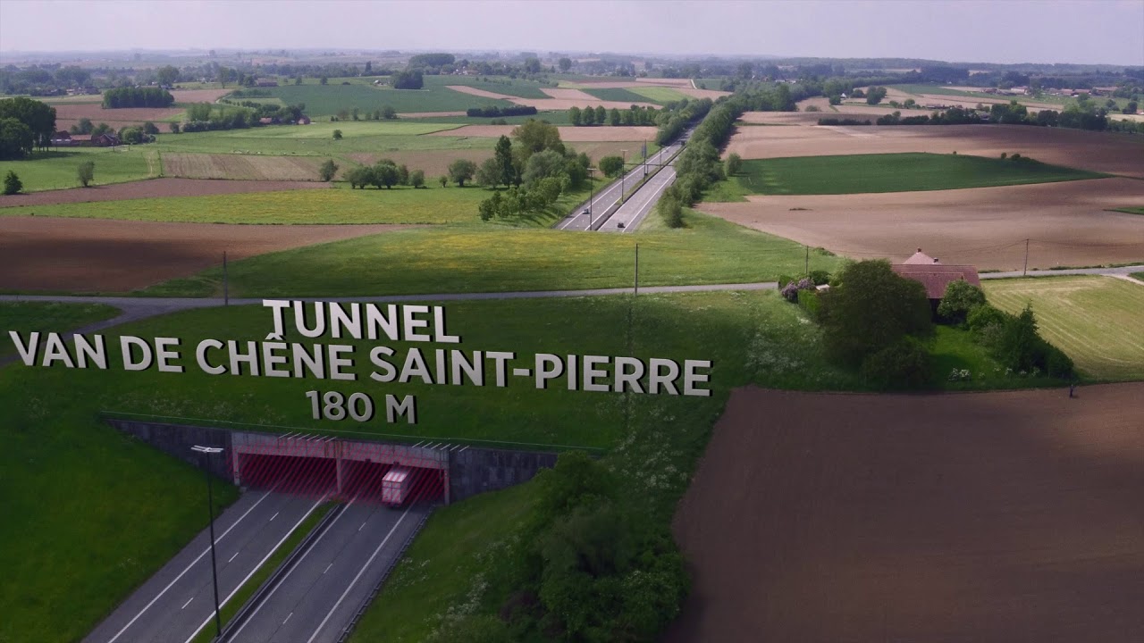 Autosnelweg E429/A8 tussen Ghislenghien en Hacquegnies (NL)