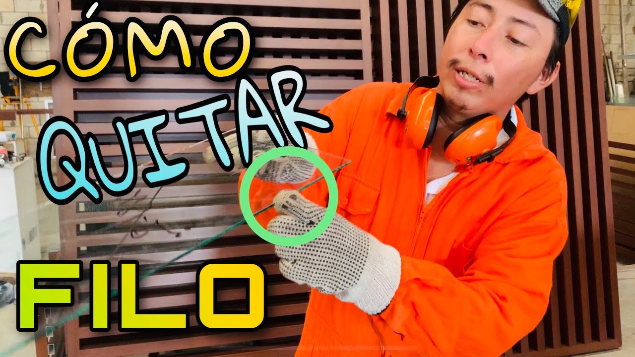 Con QUE  se le quita el FILO a un VIDRIO #conmigo #quedateencasa