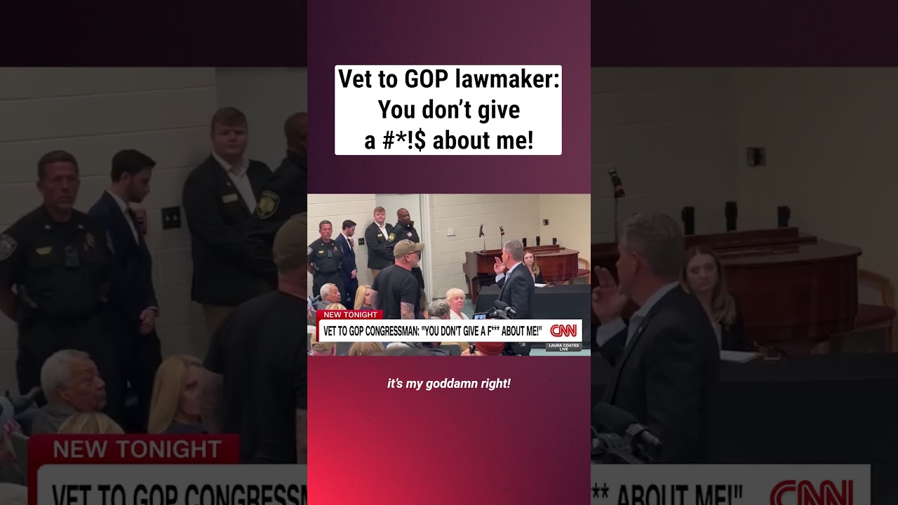Veteran ERUPTS at GOP Townhall #politics #veteran