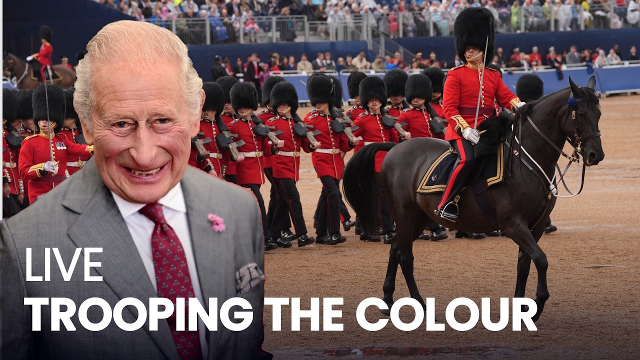 LIVE: Trooping the Colour takes place to celebrate the King's Birthday at Horse Guards Parade