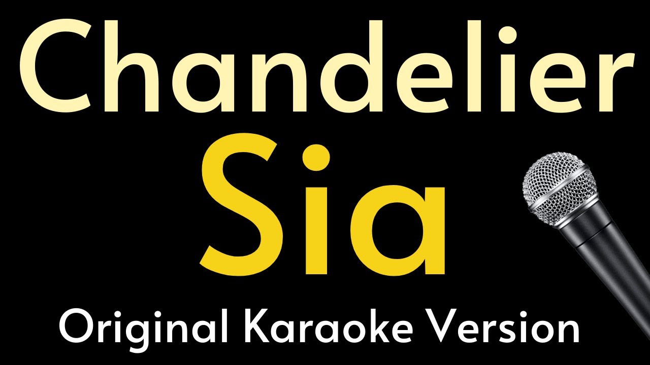 Sia - Chandelier - Black Screen (Lyrics Karaoke)