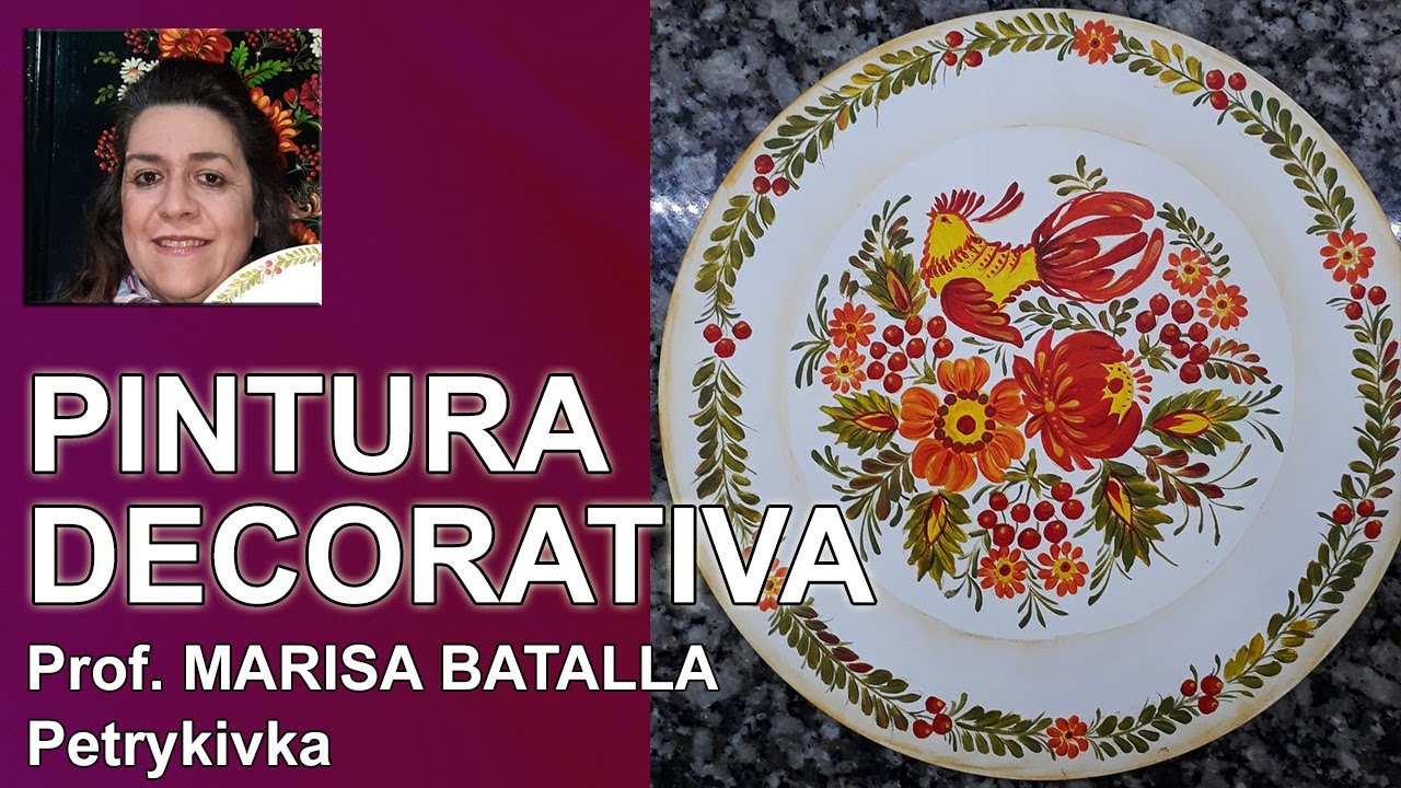 Pintura Decorativa (Petrikivka) - Prof. Marisa Batalla Cussigh - (Argentina)