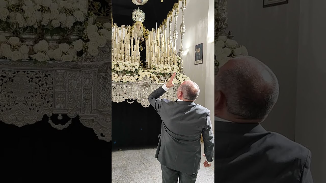 Manuel #Cástulo en la intimidad le reza por #saetas a la Virgen de la #Soledad