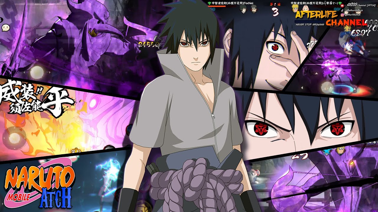Naruto Mobile - สอนเล่นตัวละคร Uchiha Sasuke [4th Ninja War] แบบละเอียด
