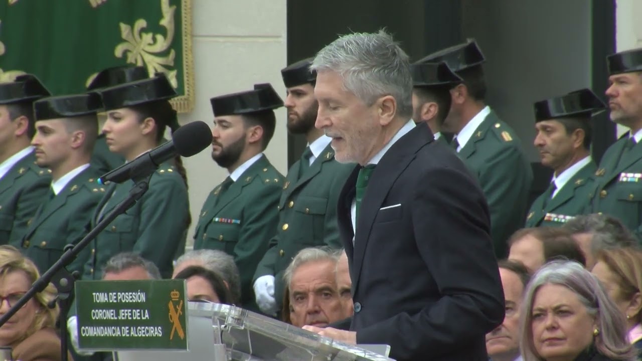 Marlaska preside en Algeciras la toma de posesión del jefe de la Comandancia de la Guardia Civil