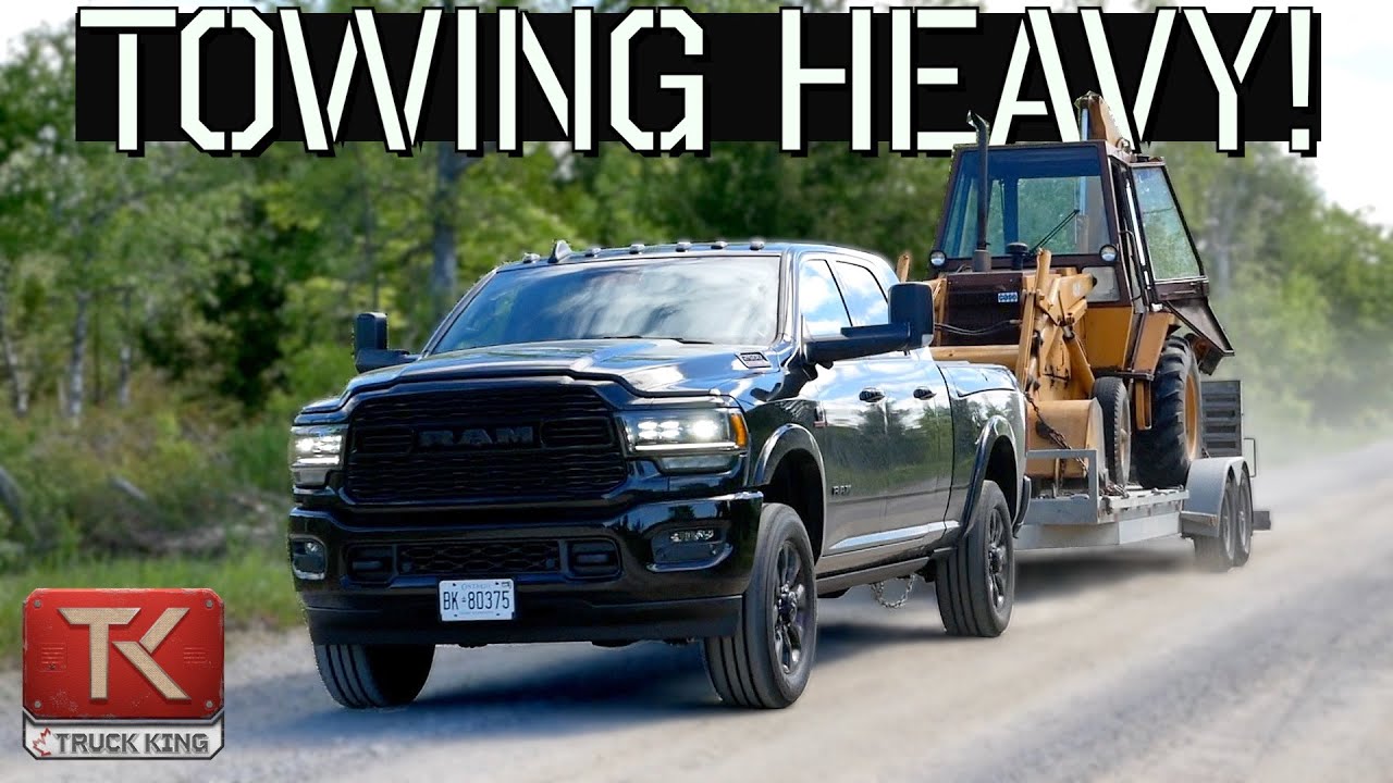Буксировка нашей тяжелой новой игрушки с помощью Ram 2500 Night Edition 2021 года — сколько это с...