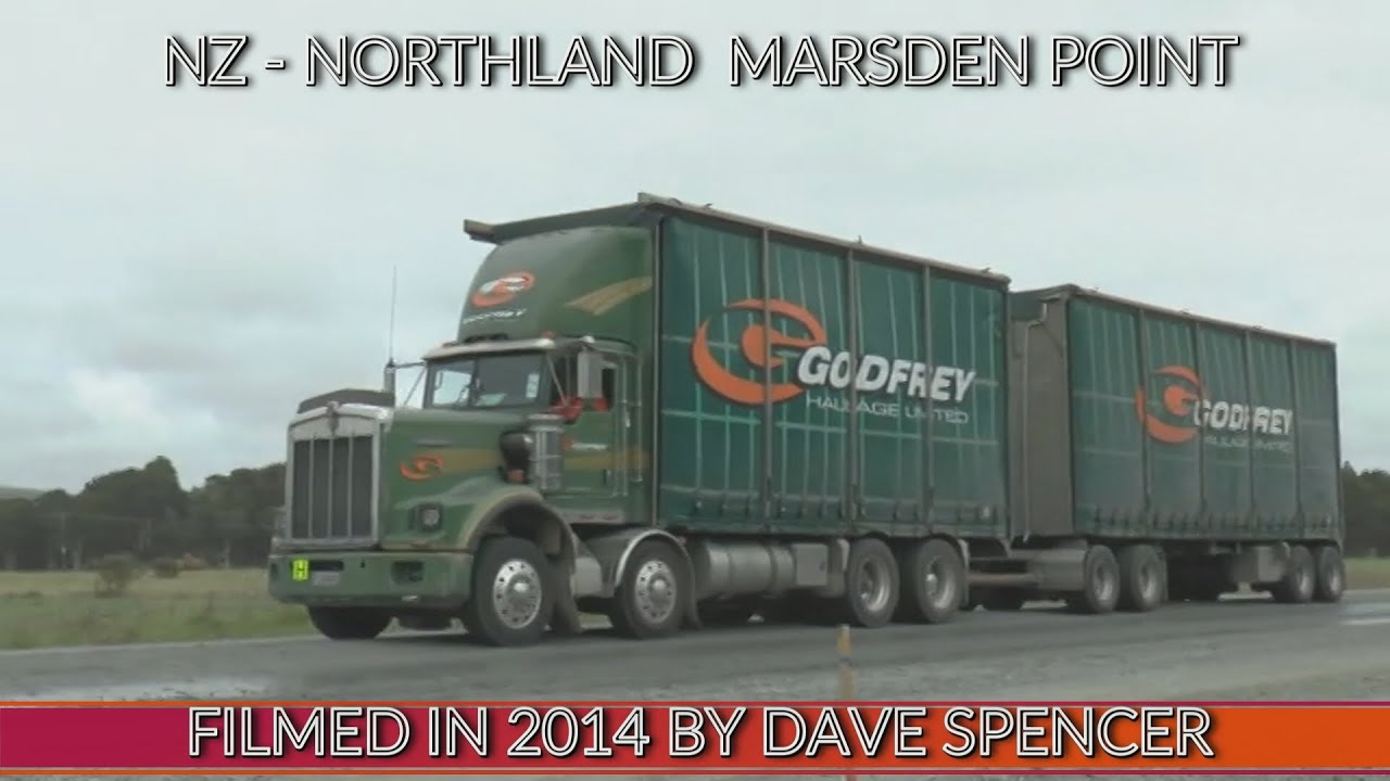 2796 TRUCKS AT MARSDEN POINT NORTHLAND NEW ZEALAND FILMED BY DAVE SPENCER FEBRUARY 2014 YOUTUBE VERS