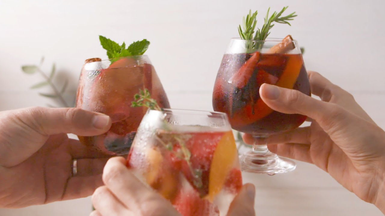 Summer Sangria Spritzers 3 Ways