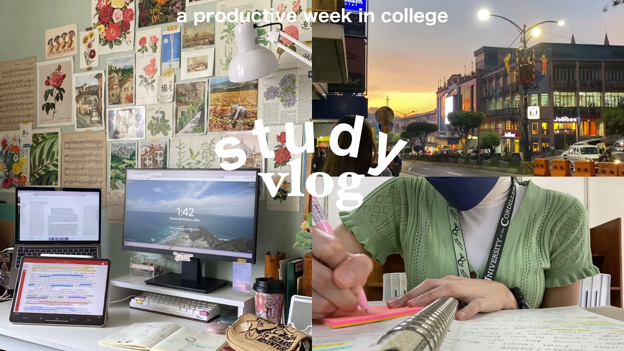 uni diaries ep. 2 (study vlog) | a very productive week, lots of note-taking, reviewing for quiz
