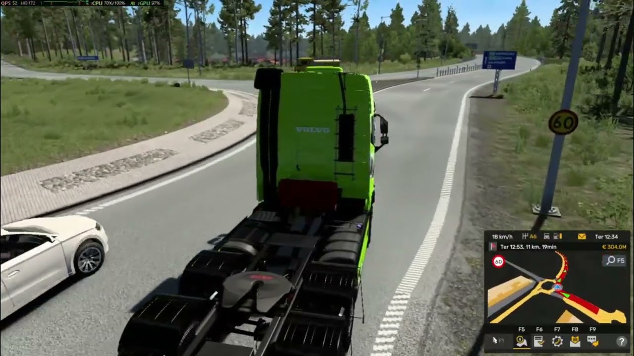 Indo com o Volvo  FH 16   até a Empresa pegar nova carga .