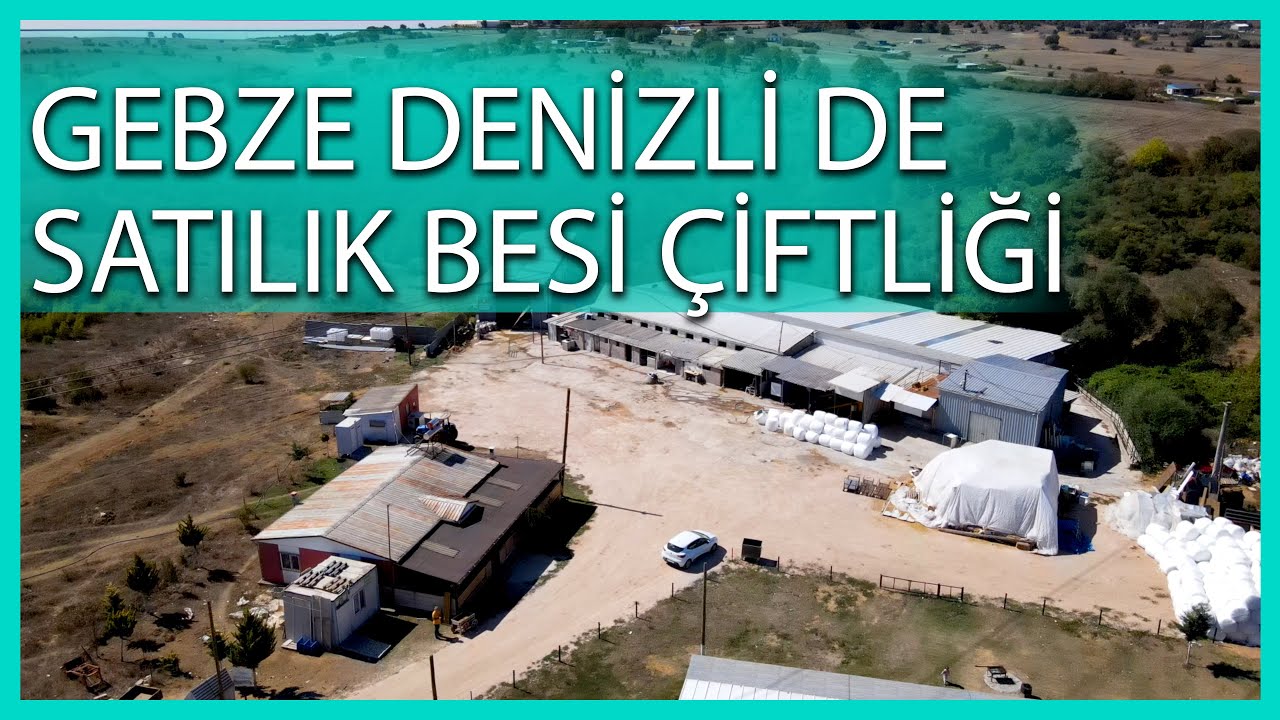 GEBZE DENİZLİ KÖYÜ' NDE 14391 M2 ALAN ÜSTÜNE KURULU BESİ ÇİFTLİĞİ REMAX VENÜS EMLAK DRONE ÇEKİMİ