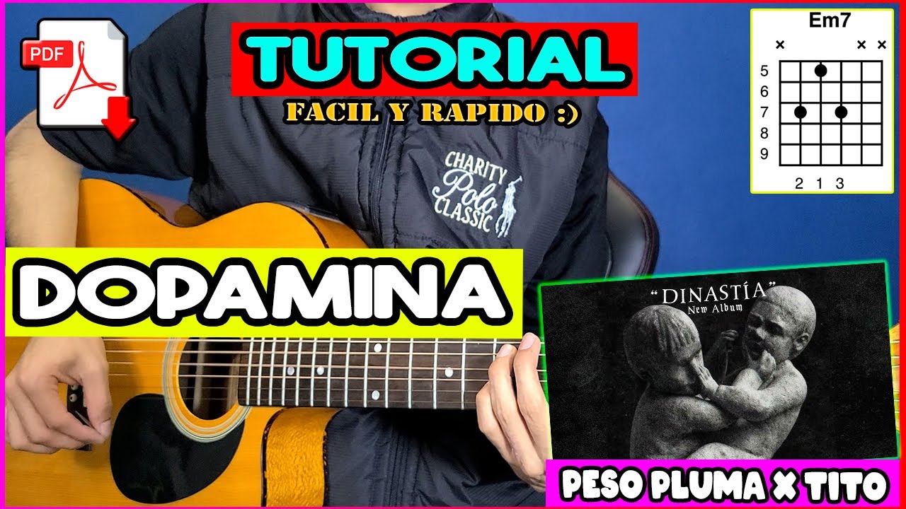 Dopamina Peso Pluma x Tito Double P Tutorial Guitarra Acordes