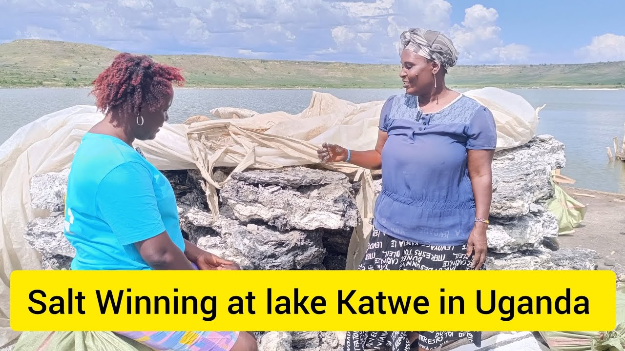 Salt Winning at Lake Katwe in Uganda , it's dangerous for people they die at the age of 50.